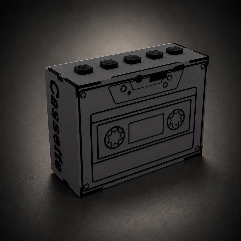 Cassette Tape Chrome Gray Wireless Speaker (5W)