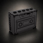 Cassette Tape Chrome Gray Wireless Speaker (5W)