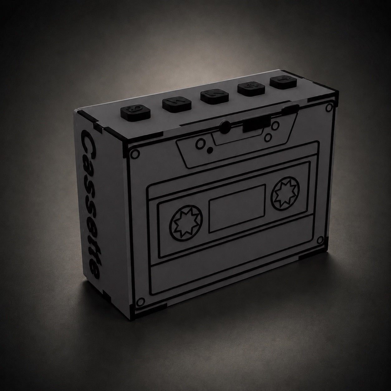 Cassette Tape Chrome Gray Wireless Speaker (5W)