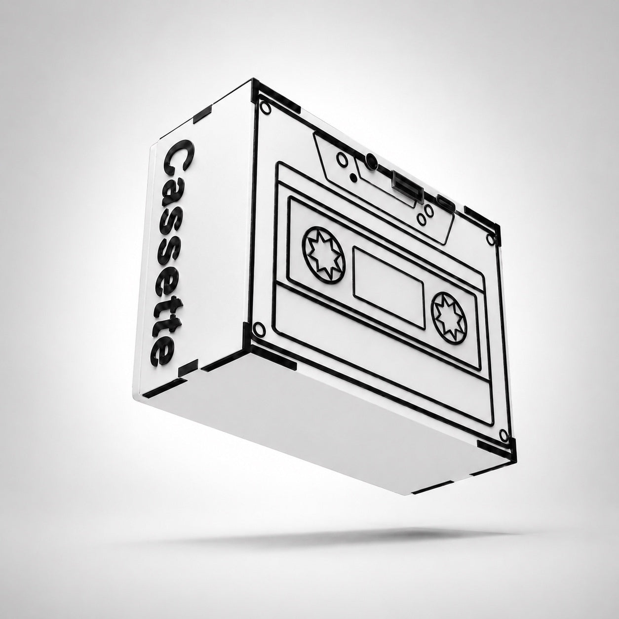 cassette Tape studio white wireless speaker (5W)