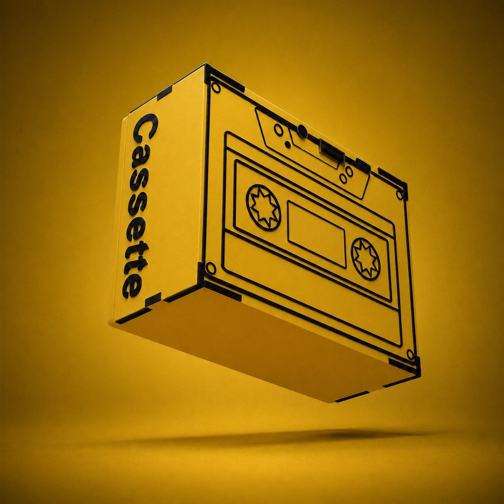 cassette Tape Electric Yellow wireless speaker (5W)