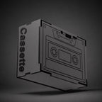 cassette Stone gray Wireless Speaker (5w)
