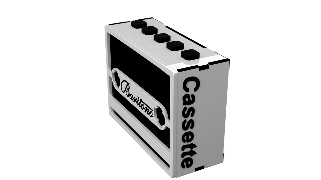 cassette Tape studio white 5w wireless speaker