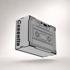 Cassette Classic White Wireless Speaker (5W)