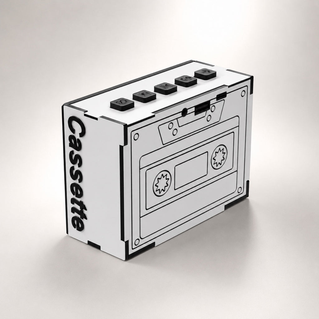 Cassette Classic White Wireless Speaker (5W)