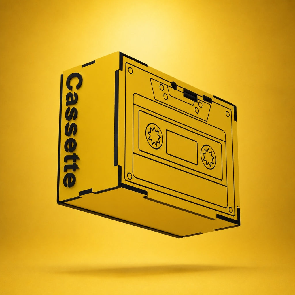 Cassette heritage Yellow Wireless Speaker (5W)