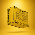 Cassette heritage Yellow Wireless Speaker (5W)